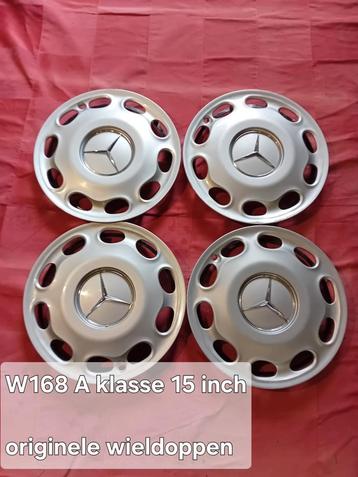 Mercedes OEM originele 15 inch wieldoppen A klasse W168 beschikbaar voor biedingen