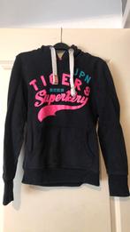 Superdry trui donkerblauw met roze maat XS, Kleding | Dames, Truien en Vesten, Gedragen, Maat 34 (XS) of kleiner, Blauw, Superdry