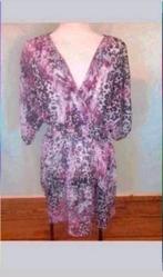 Mooi tijgerprint blouse, Ophalen of Verzenden, Zo goed als nieuw, Maat 46/48 (XL) of groter, Paars