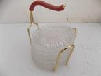 onderzetters Servies brocante retro vintage jaren 70 Servies, Ophalen of Verzenden, Gebruikt