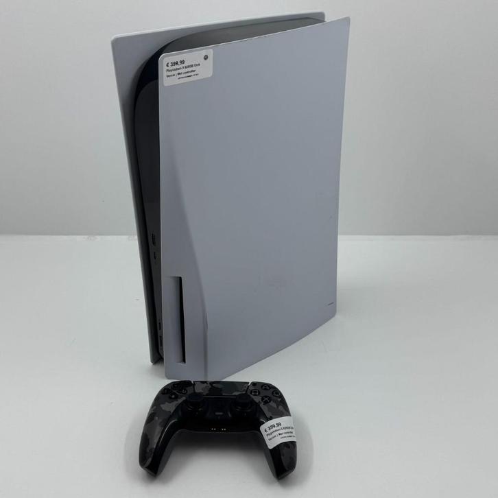 Playstation 5 825GB Disk Versie | Met controller, Spelcomputers en Games, Spelcomputers | Sony PlayStation 5, Zo goed als nieuw