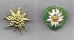 2 MOOIE EDELWEISS SPELDEN WAARVAN 1 BROCHE, Verzamelen, Speldjes, Pins en Buttons, Verzenden, Gebruikt, Dier of Natuur, Speldje of Pin