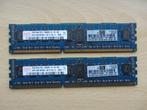 2x Hynix 2GB PC3-10600 DDR3-1333MHz ECC Registered CL9, Computers en Software, RAM geheugen, 1333 MHz, Server, DDR3, Ophalen of Verzenden