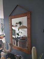 Wandspiegel met houten frame - 85x60 cm, Ophalen, Gebruikt, Minder dan 100 cm, Rechthoekig