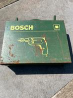 Als DECORATIE , vintage boormachine koffer BOSCH metaal ! ., Ophalen of Verzenden