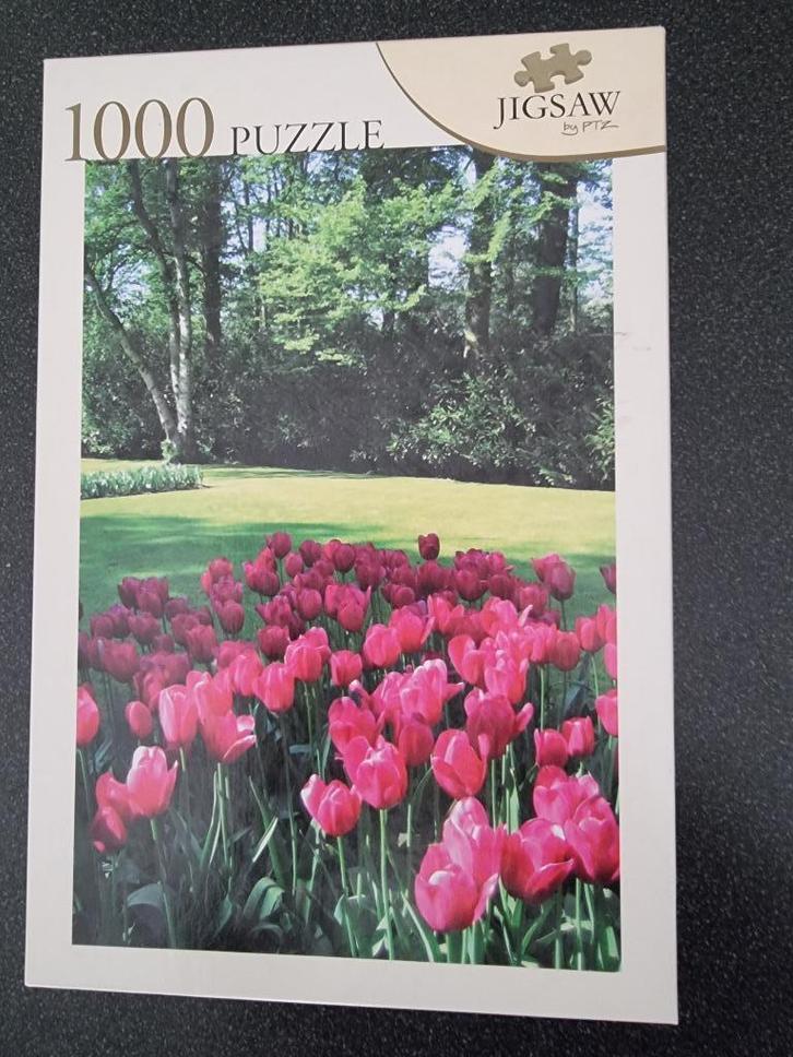 Legpuzzel 1000 stukjes. Onderwerp park, Hobby en Vrije tijd, Denksport en Puzzels, Zo goed als nieuw, Legpuzzel, 500 t/m 1500 stukjes
