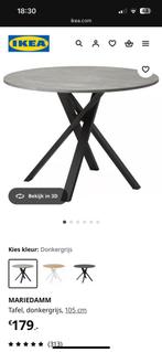 Ikea eettafel MARIEDAMM, Huis en Inrichting, Ophalen, 50 tot 100 cm, Zo goed als nieuw, Vijf personen of meer