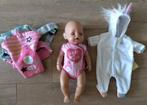 Baby Born, unicorn pakje en baby Born draagzak, Kinderen en Baby's, Speelgoed | Poppen, Ophalen of Verzenden, Gebruikt, Babypop