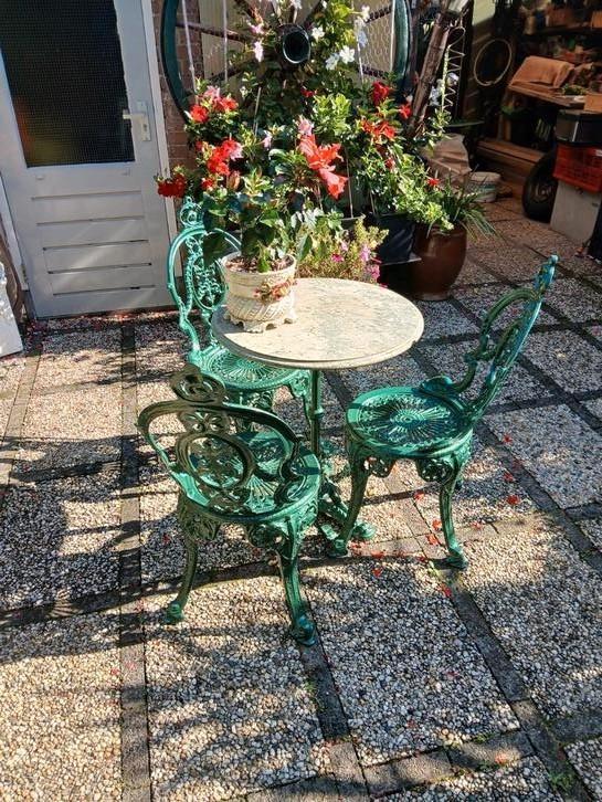 Uniek Franse tuinstel, Tuin en Terras, Tuinwanddecoratie, Gebruikt, Ophalen of Verzenden