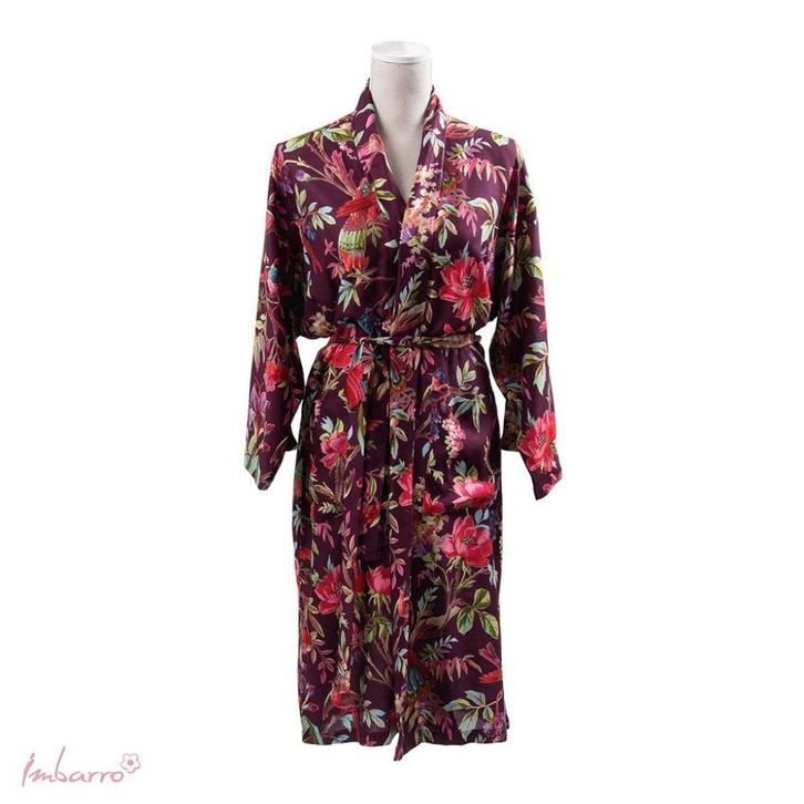 paarse kimono paradise leuk 113 cm lang leuk als cadeau, Kleding | Dames, Pyjama's, Nieuw, Ophalen of Verzenden