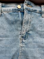 Spijker rok stretch - Midi - met split en studs maat XL/42, Kleding | Dames, Rokken, Zac & Zoe, Blauw, Maat 42/44 (L), Ophalen of Verzenden