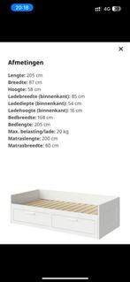 Brimnes kinder bed, Gebruikt, Eenpersoons, Wit, Ophalen of Verzenden