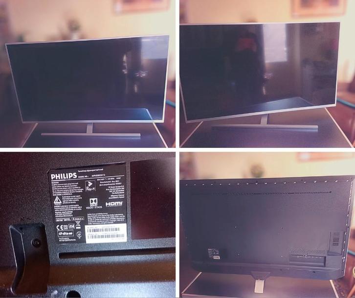 Philips 'The One' 50 inch 4K TV, Audio, Tv en Foto, Televisies, Gebruikt, 100 cm of meer, 4k (UHD), Philips, 50 Hz, Smart TV, Ophalen