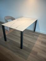 Eettafel kermaisch marmer 1,60 kas20, Huis en Inrichting, Tafels | Eettafels, Ophalen, Overige materialen, Vierkant, 50 tot 100 cm