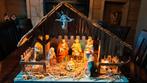 Vintage Kerststal + porceleinen beelden. Zeer compleet., Diversen, Kerst, Ophalen