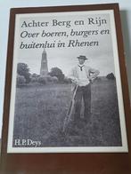 Achter Berg en Rijn - Boeren, burgers en buitenlui in Rhenen, Boeken, Geschiedenis | Stad en Regio, Ophalen of Verzenden, Zo goed als nieuw