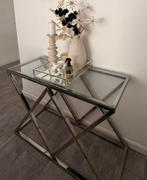 Bijzettafel/sidetable eric kuster stijl, Ophalen, Zo goed als nieuw, 25 tot 50 cm, Rechthoekig