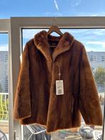 Real fur mink coat brown, Kleding | Dames, Jassen | Winter, Ophalen of Verzenden, Zo goed als nieuw, Maat 42/44 (L), Bruin
