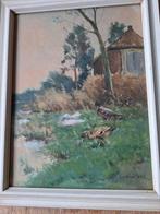 Aquarel van Constant Artz. Gesigneerd, Antiek en Kunst, Ophalen of Verzenden