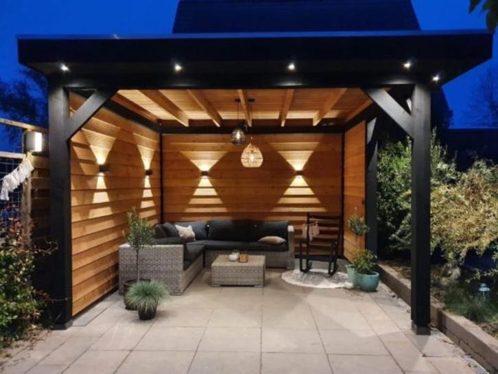 Blokhut Overkapping op maat gemaakt, Doe-het-zelf en Verbouw, Hout en Planken, Nieuw, Plank, Overige houtsoorten, Minder dan 200 cm