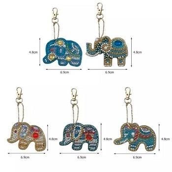 Diamond Painting nr 297 sleutelhangers olifanten OP=OP, Hobby en Vrije tijd, Knutselen, Nieuw, Knutselwerk, Ophalen