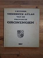 Gemeente atlas van Groningen herdruk 1867 mooie oude kaarten, Ophalen of Verzenden, Tweede Wereldoorlog, Zo goed als nieuw