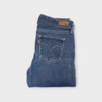 Levi’s Slight Curve dames broek (Mid waist straight leg), Tweedehands, Blauw, Tweedehands, Ophalen of Verzenden