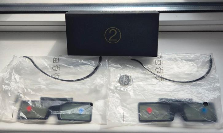 2x Actieve 3D Brillen - Nieuw in Verpakking, Audio, Tv en Foto, Televisie-accessoires, Nieuw, Ophalen