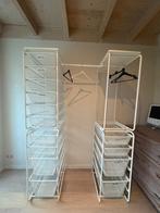 Twee IKEA Algot opbergsystemen met draadmanden en roedes, Ophalen, Gebruikt, 5 laden of meer, 50 tot 100 cm