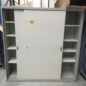 Drentea stalen schuifdeurkast - 197x195x48 cm beschikbaar voor biedingen