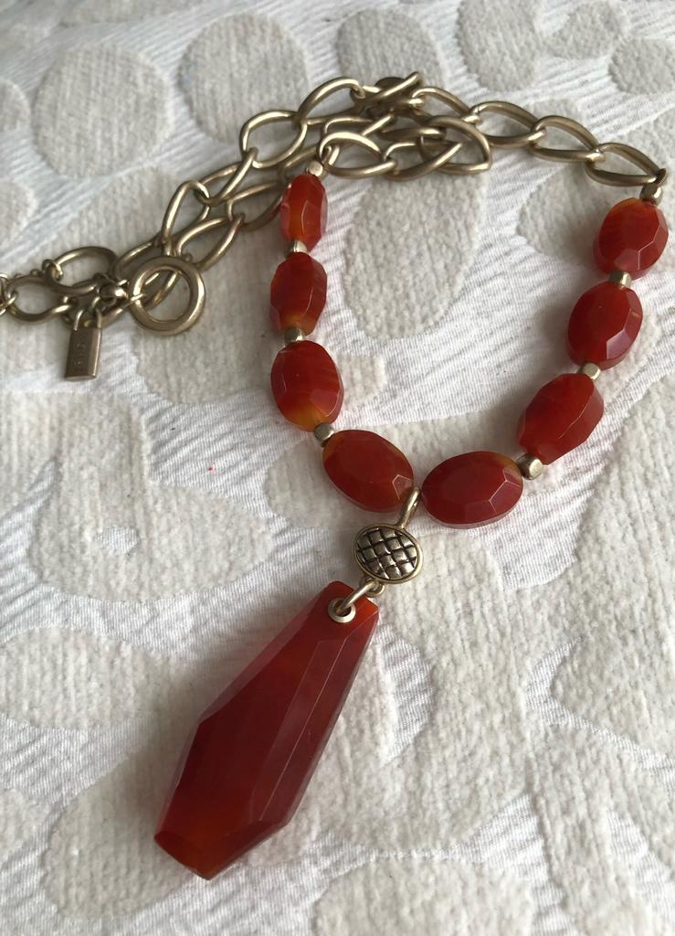 Monet, Sieraden, Tassen en Uiterlijk, Kettingen, Ophalen of Verzenden, Zo goed als nieuw, Steen of Mineraal, Met edelsteen