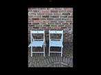 Bistro tuinstoelen, Ophalen of Verzenden, Gebruikt, Hout, Inklapbaar