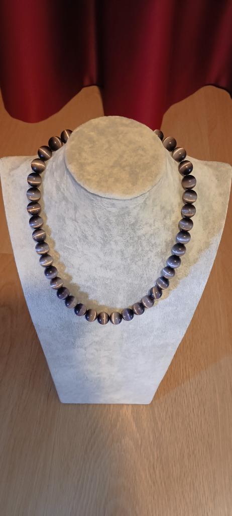 Kattenoog collier, Sieraden, Tassen en Uiterlijk, Kettingen, Nieuw, Overige materialen, Overige kleuren, Ophalen of Verzenden
