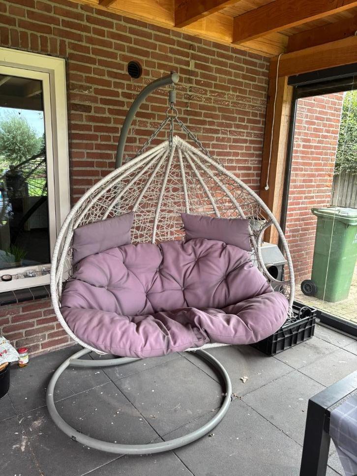 Hangstoel, Tuin en Terras, Tuinstoelen, Gebruikt, Metaal, Ophalen