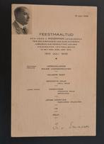 Oude voetbal Menukaart J. Moorman den Haag voetbalbond 1935, Ophalen of Verzenden, Gebruikt, Overige binnenlandse clubs