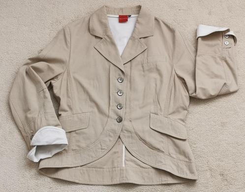 Greenwood jasje beige / gebroken wit katoen + linnen maat 42, Kleding | Dames, Jasjes, Kostuums en Pakken, Nieuw, Jasje, Maat 42/44 (L)