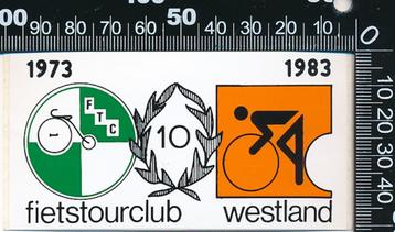 Sticker: Fietstourclub Westland - 10 Jaar beschikbaar voor biedingen