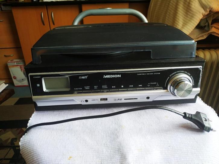 MEDION MD 83906 Digitale Platen en Cassettespeler, Audio, Tv en Foto, Platenspelers, Gebruikt, Platenspeler, Overige merken, USB-aansluiting