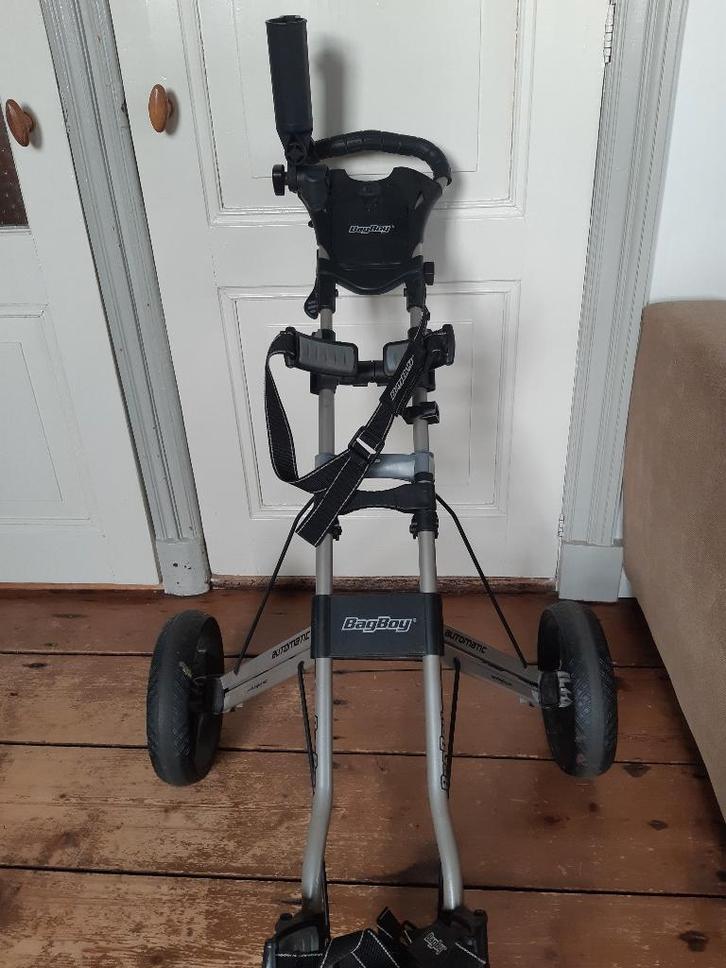 De allerbeste trolley met 3 wielen. BAGBOY AUTOMATIC !!!, Sport en Fitness, Golf, Gebruikt, Set, Ophalen of Verzenden