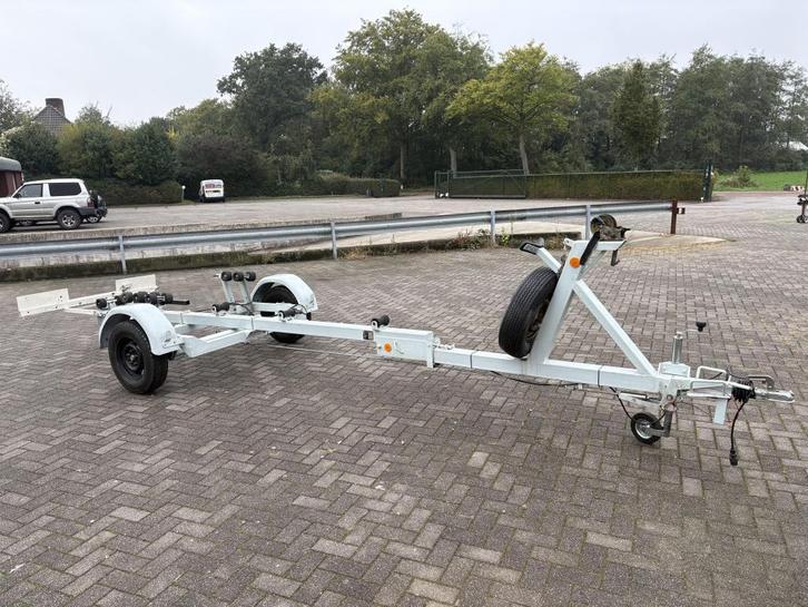 Riba boottrailer 650x190 1200 kg bj 1975 kantelbaar trailer, Watersport en Boten, Boottrailers, Gebruikt