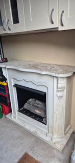 Witte gel sfeerhaard, Ophalen, Gebruikt, Vrijstaande haard, Elektrische haard