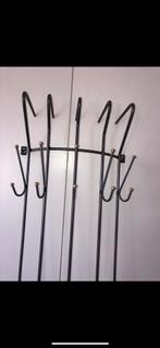Vintage Metalen Staande Kapstok, Huis en Inrichting, Woonaccessoires | Kapstokken, Ophalen, Gebruikt, Metaal, Staande kapstok