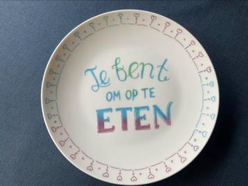 Ontbijtbord MAASLANDER :Je bent om op te eten beschikbaar voor biedingen