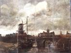 Tegeltableau St Lukas Utrecht 1910 Jacob Maris Tegel Antiek, Antiek en Kunst, Antiek | Wandborden en Tegels, Ophalen of Verzenden