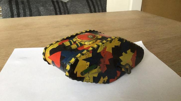 Pre war Japanese Tin Toy Tank, 16 cm, Antiek en Kunst, Antiek | Speelgoed, Ophalen of Verzenden