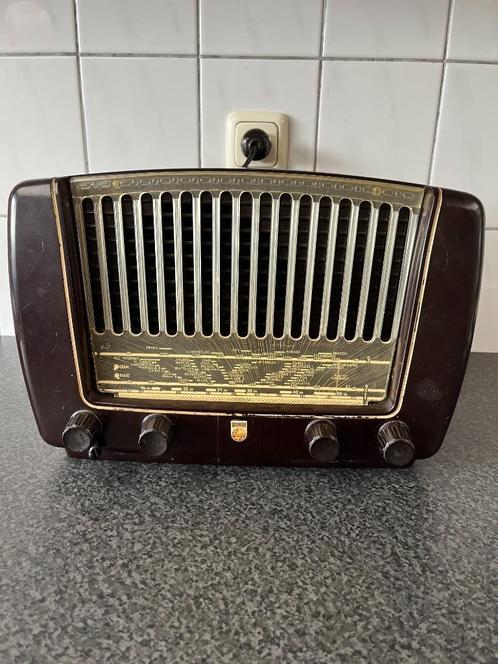 LEES TEXT . Leuke vintage / antieke Philips  BX310A radio, Antiek en Kunst, Antiek | Tv's en Audio, Ophalen of Verzenden