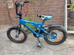 Jongensfiets blauw BMX model 16inch, Fietsen en Brommers, Fietsen | Crossfietsen en BMX, Ophalen, 16 tot 20 inch, Staal, Kawasaki
