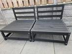 Loungeset met kussens - Tuinmeubelen, Ophalen, Nieuw, Hout