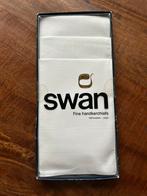Swan NIEUW 3 katoenen zakdoeken in verpakking, Ophalen of Verzenden, Nieuw
