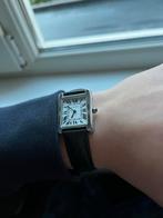 Cartier Tank Horloge, Overige merken, Leer, Staal, Polshorloge